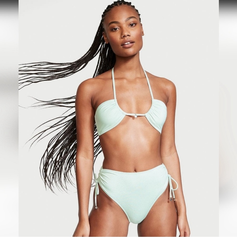 VS Mint Green Halter Bikini Set